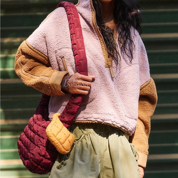 NEW Free People Quilted Baby Carryall Sling Bag - Picture 10 of 13